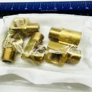 Pack of 5, BP116-6 Brass 90° Street Elbow Pipe Fitting 3/8"