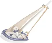 KALLORY 1PC Mediterranean Sailboat Model Creative Nautical Decor for Home Coastal Theme Sturdy Craftsmanship for Office Bedroom Decor