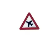 Embroidery patch sew badge iron on glue transfer plane aviation flight danger