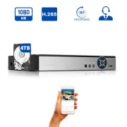 16 Channel 1080P CCTV Camera Digital Video Recorder 4TB Hard Drive for Recording