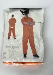Underwraps NEW men’s Halloween costume size small Orange Public Offender Jail
