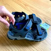 New! Boys size 13 strap sandals water shoes hiking hook loop