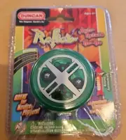 Duncan Reflex Auto Return Yo-Yo Beginner String Trick - Silver & Green- New- L