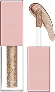 TiaoBug 2 Piece Glitter Eyeshadow Brush Set Waterproof Smudge Proof Liquid Makeup Brush with Soft Bristles for Women Girls Long Wearing Shimmer Cosmetic Brushes Pink One Size
