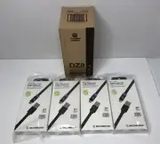 Scosche EZFLA LED Charge & Sync Cable for Micro USB Devices 3 ft L - 4 Pack