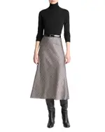 Vince Plaid Skirt