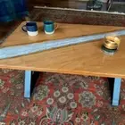 White Epoxy Resin Dining Table - Custom Epoxy Table - Customizable Dining Table
