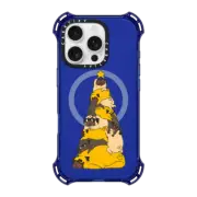 iPhone 16 Pro Bounce Case MagSafe Compatible CHRISTMAS TREE PUGS