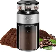 Wancle Coffee Grinder with 28 Grinding Settings, Precise Grinding for 2-12 Cups, Easy to Clean, Compact and Space Saving