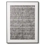 E Style Shawnee Hand Painted Abstract Wall Art Decor 120x150cm Black/White