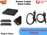 USB External DVD Player CD RW Drive Burner Reader Writer for Mac & Laptop