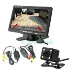 4 LED 170º Wireless Reversing Backup Camera + 7" LCD Monitor Car Rear View Kit