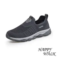 在飛比找momo購物網優惠-【HAPPY WALK】網面運動鞋 輕量運動鞋/透氣網面彈力