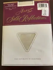 Vintage Hanes Silk Reflections Control Top Sheer Reinforced Toe 718 AB Pearl