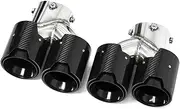 Compatible For BMW G20 G21 M340i G22 M240i G42 440i Upgrade Quad Carbon Fiber Muffler Header Exhaust System Nozzle Tailtip 2020+(Carbon Fiber D)