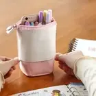 Retractable Pencil Bags Storage Organizer Cosmetics Pouch Office
