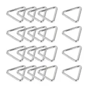 Metal Triangle Ring Buckles (25x22x3mm) 20pcs, Webbing Bag Clasps