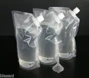Blasani TM Concealable Plastic Cruise Ship Rum Sneak Flask Set (3x16oz)
