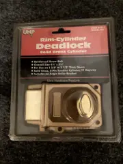 Ultra Hardware Products UHP Rim Cylinder Deadlock Solid Brass Jimmy Proof 43315