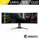 【GIGABYTE 技嘉】AORUS 49型 CO49DQ 電競螢幕(32:9/QD-OLED/5120x1440/144Hz/HDMI/Type-C/內建喇叭)