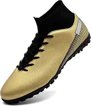 [Generic] Men's Soccer Shoes Cleats Professional High-Top Breathable Athletic Football Boots for Outdoor Indoor TF/AG