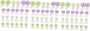 FOMIYES 3sets Environmental Friendly Silicone Nail Toe Separators for Salon Set 24pcs*3