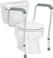 Medline Toilet Safety Rails, Safety Frame for Toilet with Easy Installation, Height Adjustable Legs, Bathroom Safety