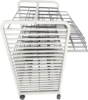 20-Layer A2, 4K Oil Painting Board Drying Rack, Wheeled Art Shelf Storage Rack, Education School and Art Club Rack, for Artist Canvas, Paper, Painting
