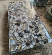 72" x 36" Natural Agate Stone Table Tops Unique and Elegant agate Table Top Deco