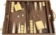 Orion Craft 38cm Wood Backgammon Set - Burlwood for 2 Players, Ages 12+