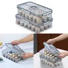 Egg Container for Refrigerator 18/24 Count Egg Holder for Fridge Clear Egg leeyz