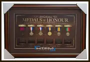 Australia Anzac Replica Medals of Honour L/E Print Framed First World War WW1
