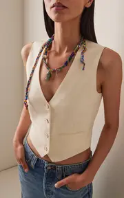 [Joie DiGiovanni] Glow Fish Labradorite Rocker Necklace