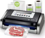 Vacuum Sealer Machine, Powerful Low-Noise Food Vacuum Sealer for High-Speed Cont