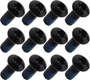 EMSea 12pcs Bike Disc Brake Rotor Bolts M5x10mm Brake Screws T25 Brake Rotor Screws Bolts for Mountain Bike Road Bicycle Fix Gear Black Fit for Front and Rear Disc Brakes