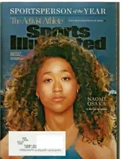Sports Illustrated Magazine (December 2020) THE ACTIVIST ATHLETE NAOMI OSAKA