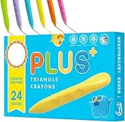 Triangular Crayons for Kids, Multi-Colors Washable Triangle Crayons Set, Unbreakable Easy to Hold Toddler Crayons, Nontoxic Triangle Shaped Coloring Crayons, for To-ddlers 1-3