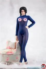 1/6 Royal Blue Silk Stockings Mesh Jumpsuit Clothes Fit 12in Female PH Figure To