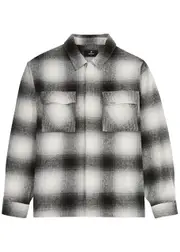 Represent Spirits Of Summer Checked Flannel Shirt - Black And White - L L