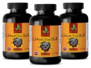 Ginseng Blend - UNLEASH YOUR WOLF - Testosterone Levels - 180 Capsules