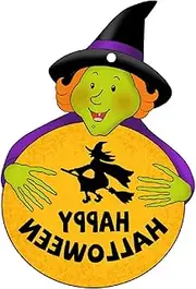 [generic] Halloween Hanging Ghost Car Pendant - Cute Ghost with Pumpkin Bats Car Hanging Decor | Acrylic Flat Halloween Horror Hanging Car Ornament Car Rear View Mirror Pendant