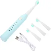 GOOHOCHY Kids Soft Bristle Toothbrush Electric Brush for Children Cartoon Style Easy to Use