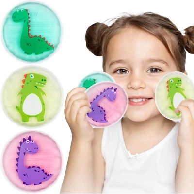 Boo Boo Buddy Ice Pack for Kids Injuries, 3 Pack Reusable Gel Ice Pack Kid'S Hot
