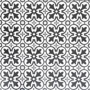 18x18 Balenciaga Pattern Floor Tile Genuine Ceramic White/Black (PACK OF 5)