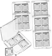 6Pcs Transparent Empty Makeup Sturdy Eyeshadow Lipstick Containers with Multiple Compartments for Organized Storage and Tight Sealing for Depotting