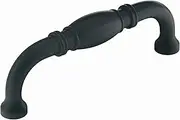 [Amerock] Cabinet Pull | Matte Black | 3-3/4 inch (96 mm) Center-to-Center | Granby | 1 Pack | Drawer Pull | Drawer Handle | Cabinet Hardware