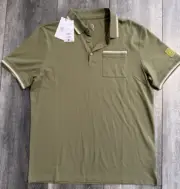 Bogner Style: Gregory Pocket Polo Short Sleeve Shirt Olive ColorSize XL (US) NWT