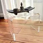 Acrylic Side Table Coffee Table Kitchen Small Side Table Clear End Table