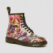 Dr Martens 1460 8-Eye Boots R25918102 Multi Black CBGB Backhand Straw Grain