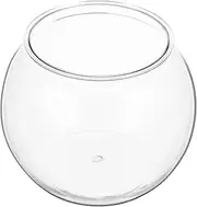 BELLIFFY Transparent Round Fish Tank Clean Accessories Automatic Terrarium Succulent Planter Decor Fish Filters for Aquariums Small Aquarium Fish Tank Table Stand Heater Ligth White The Pet